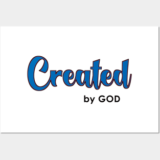 Created By God truth statement Posters and Art